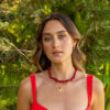 Collar Madeira rojo