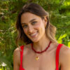 Collar Madeira rojo
