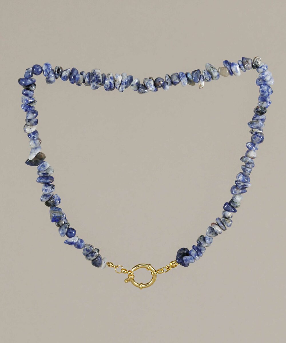 Collar Madeira azul
