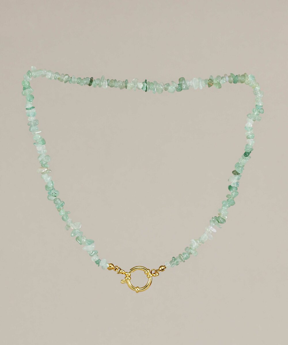 Collar Madeira verde agua