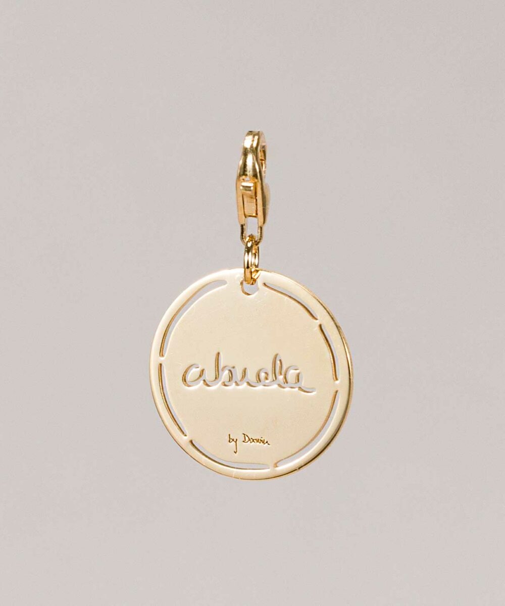 Charm medalla oro calada Abuela