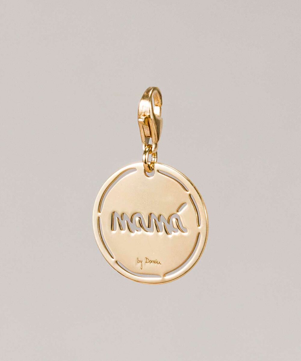 Charms medalla oro calada Mamá