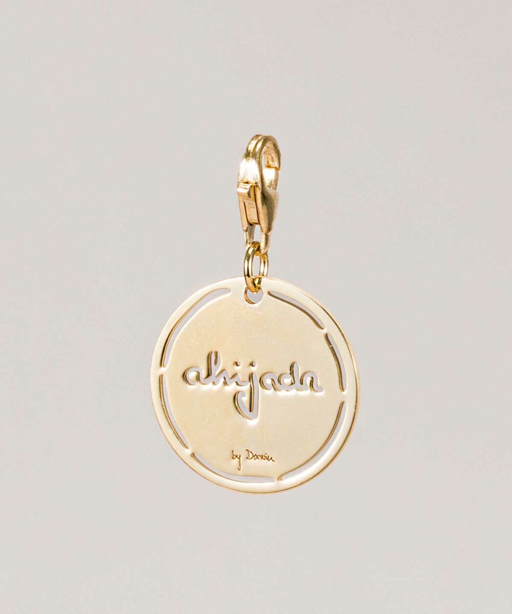Charms medalla oro calada Ahijada
