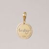 Charm medalla oro calada Testigo