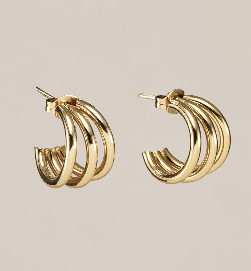 Pendientes Aro Olivia Triple