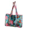 Bolso Bordado DW azul Petróleo B006
