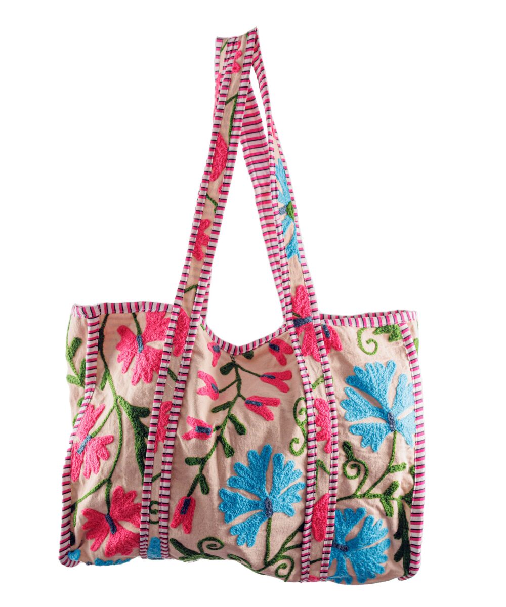 Bolso Bordado Dw Beige B023