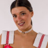 Choker Lady Di plateado