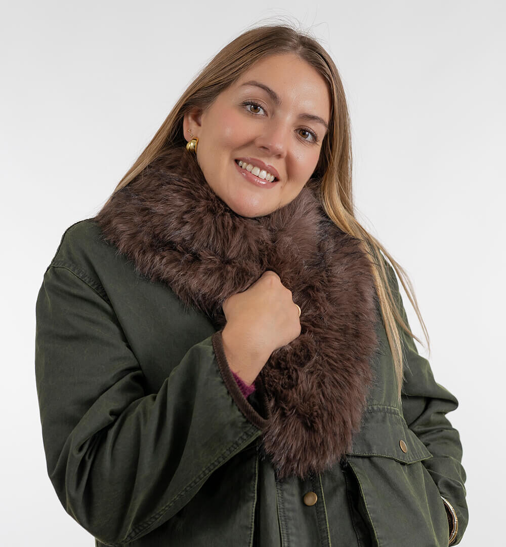 Cuellos pelo sintético