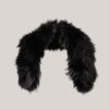 Cuello de pelo natura negro