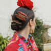 Peinecillo Laurel coral rojo