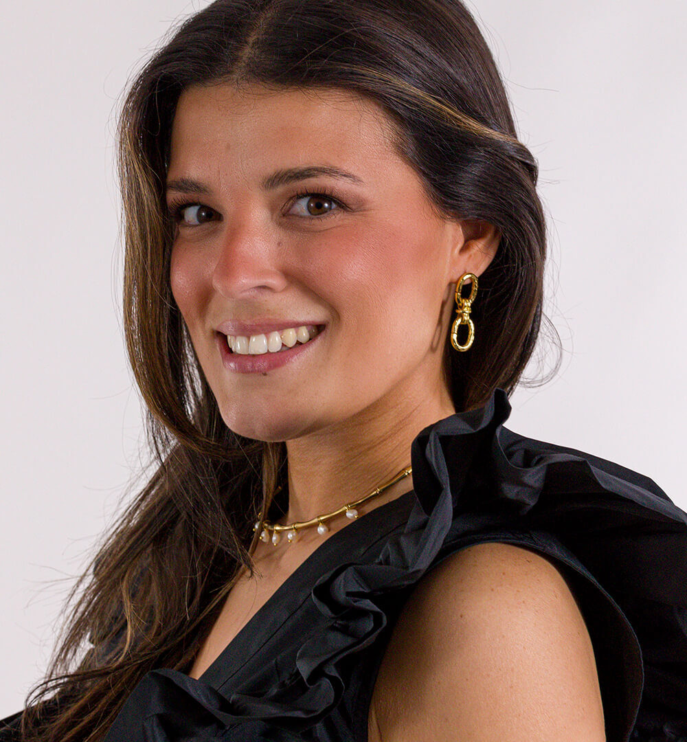 Choker Bambú yPendientes eslabones Rabat