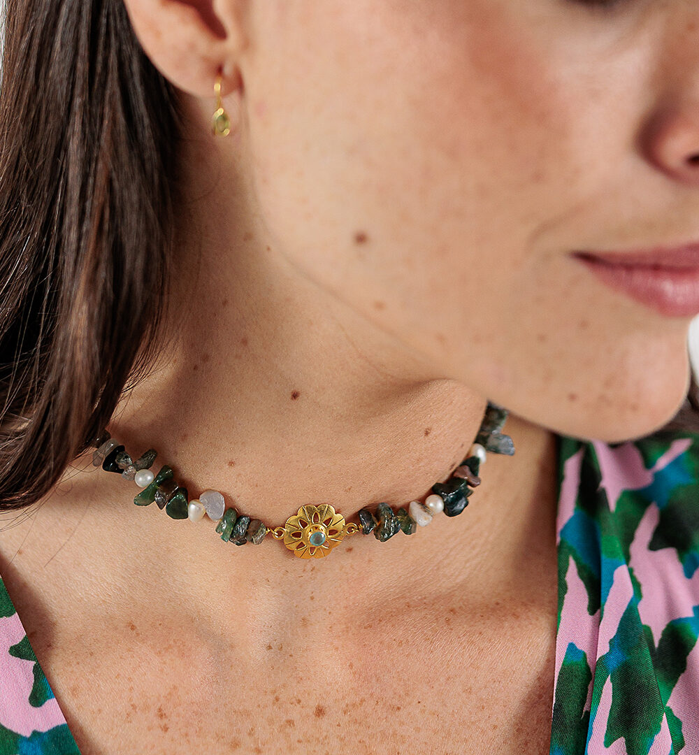 Choker Amina verde