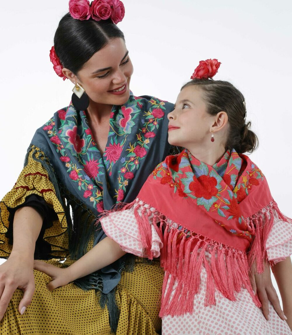 Pendientes flamenca niña Cayetana