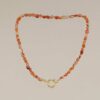 Collar Azores ágata naranja