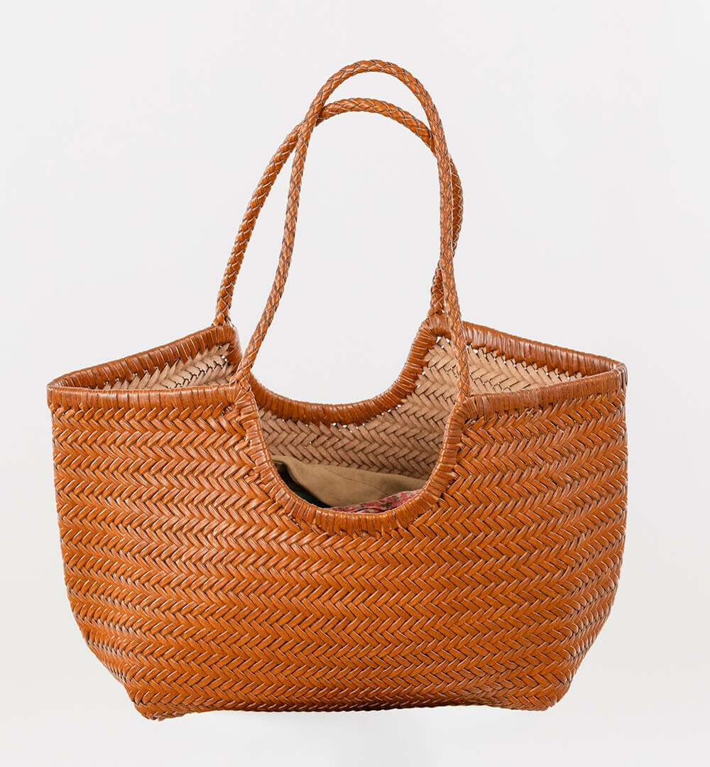 Bolso trenzado piel