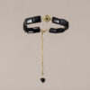 Choker Casablanca con broche exclusivo en plata bañada en oro y circonita negra. Hecho a mano. Elegante, versátil y 100% tendencia.