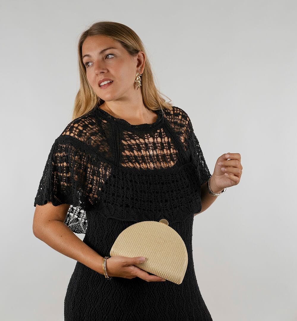 Cartera Rafia Meca