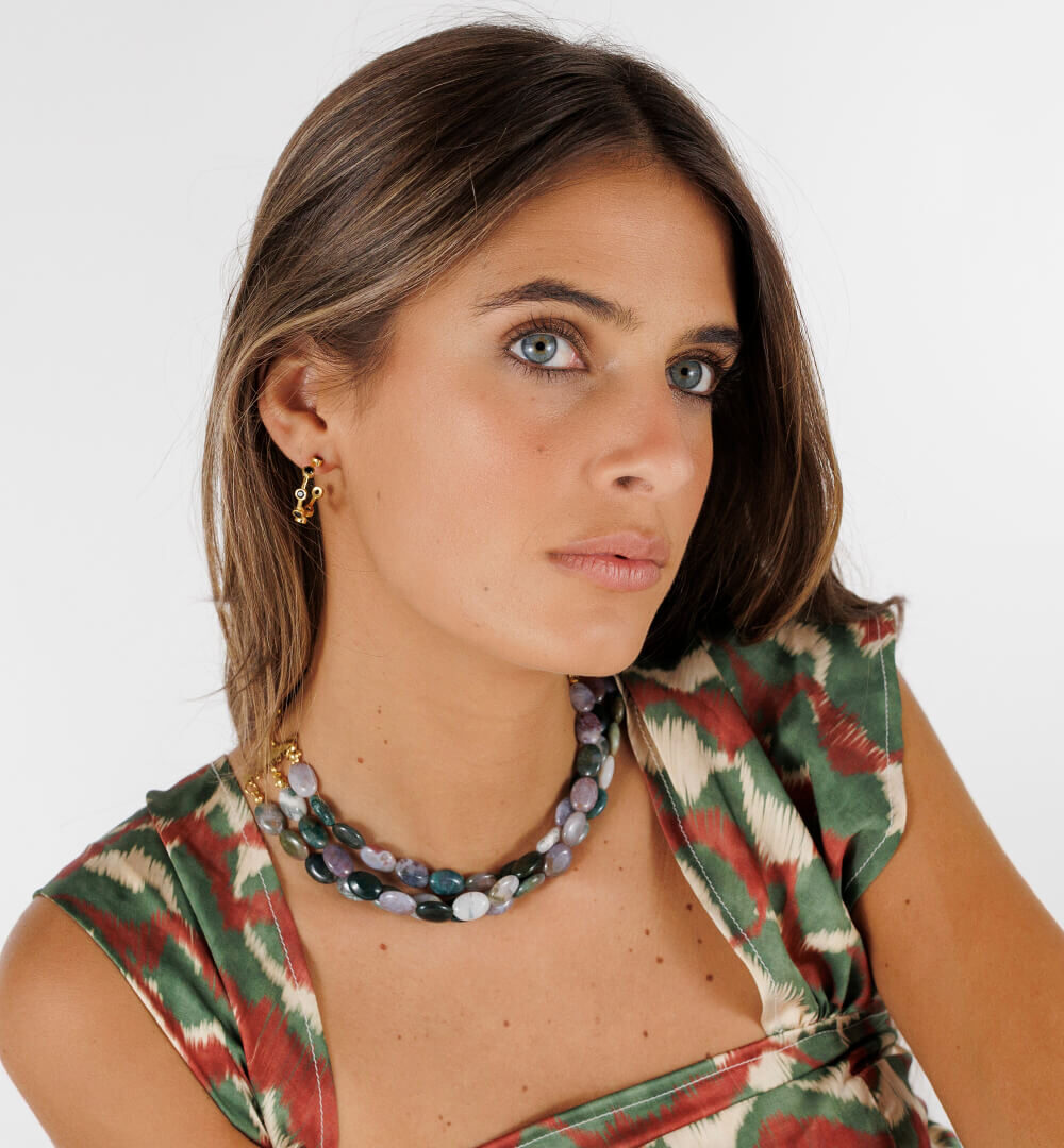 Collar triple Moss