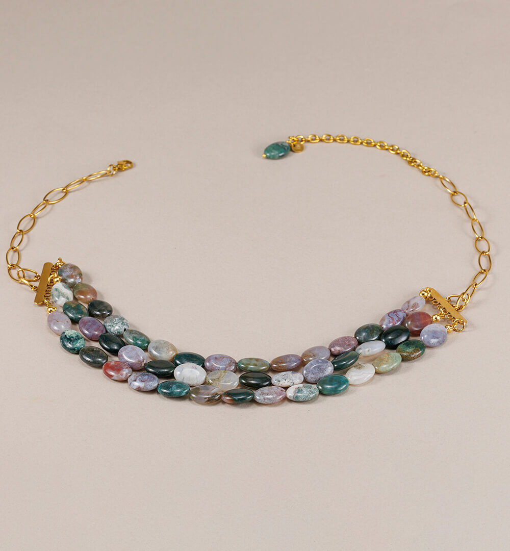 Collar triple Moss