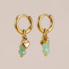 Pendientes aro corazones