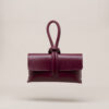 Bolso de piel Andrius burdeos