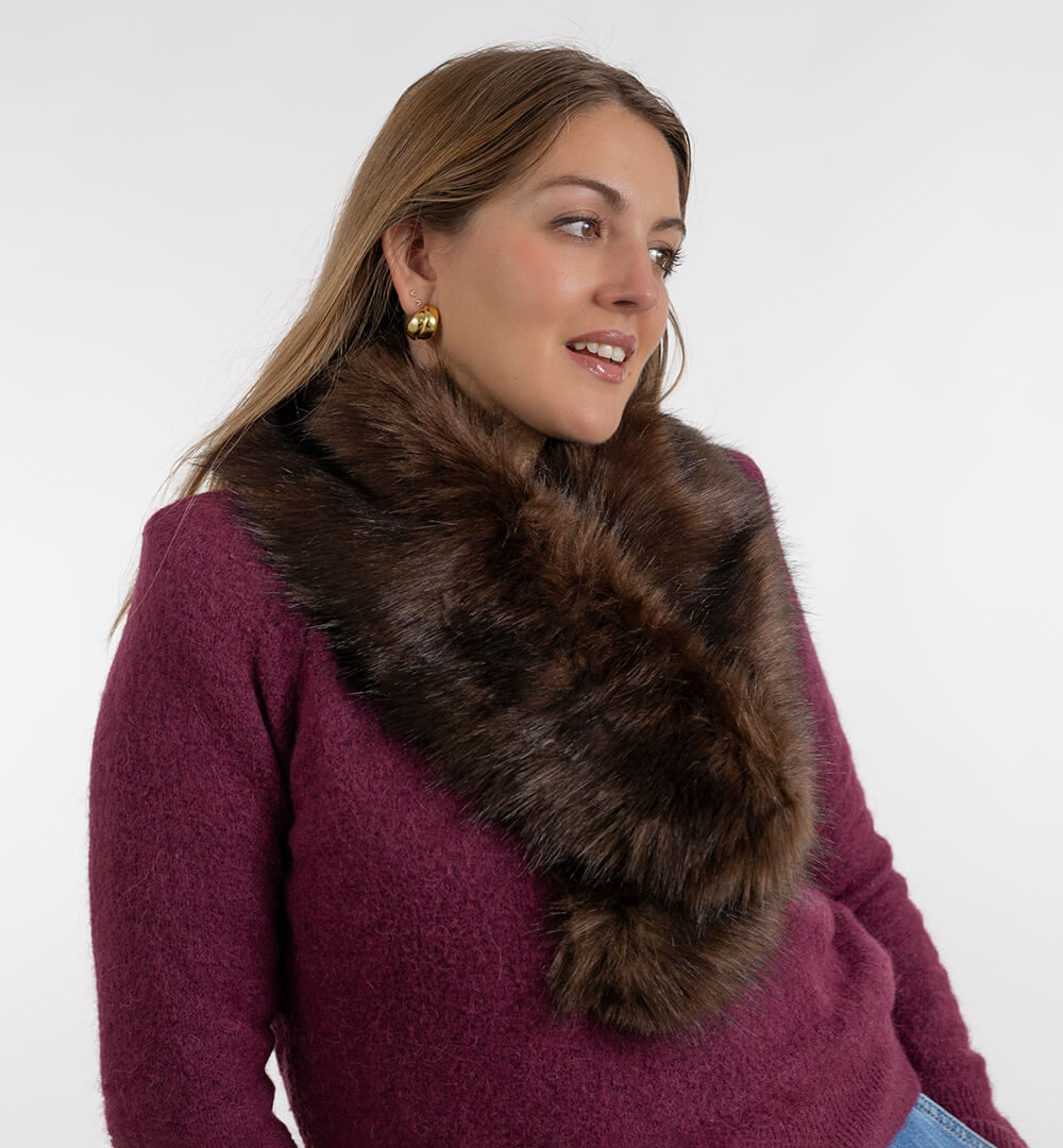 cuellos pelo sintético