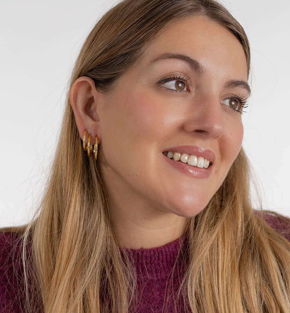 Pendientes aro arena