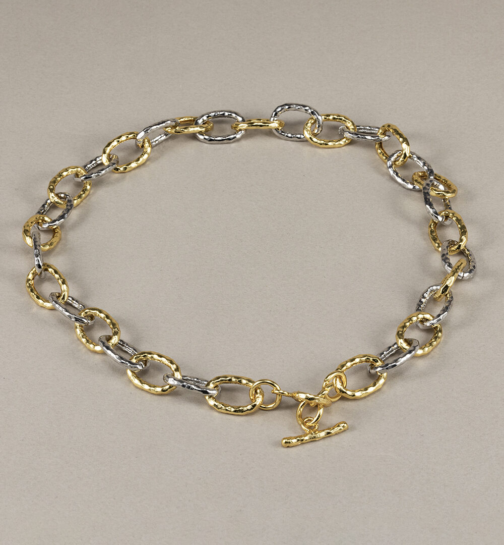 Cadena eslabones bicolor