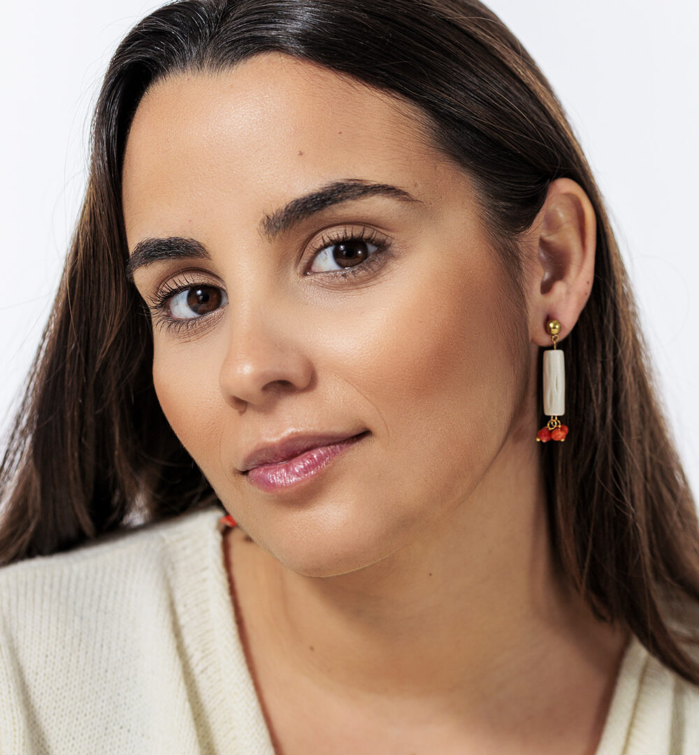 Pendientes hueso Aghata