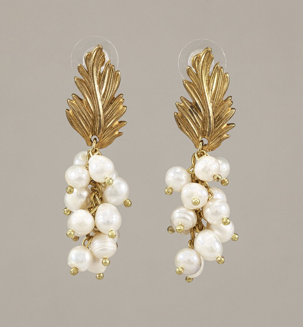 Pendientes oro Racimo