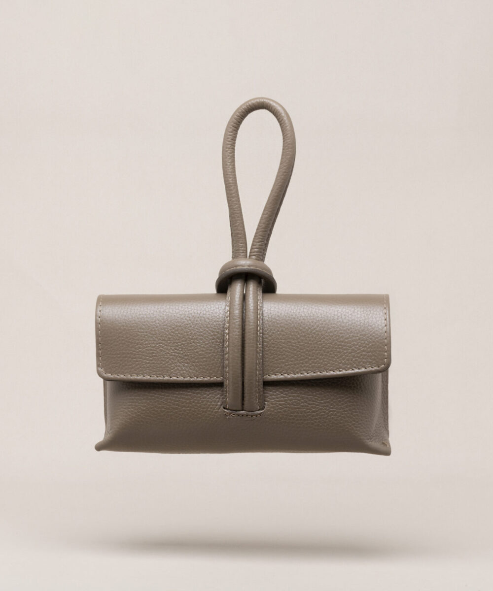 Bolso piel Andrius topo