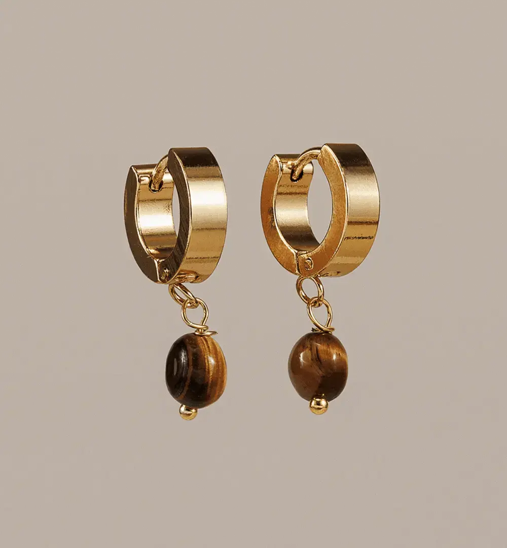 Gif.Pendientes aro Bali