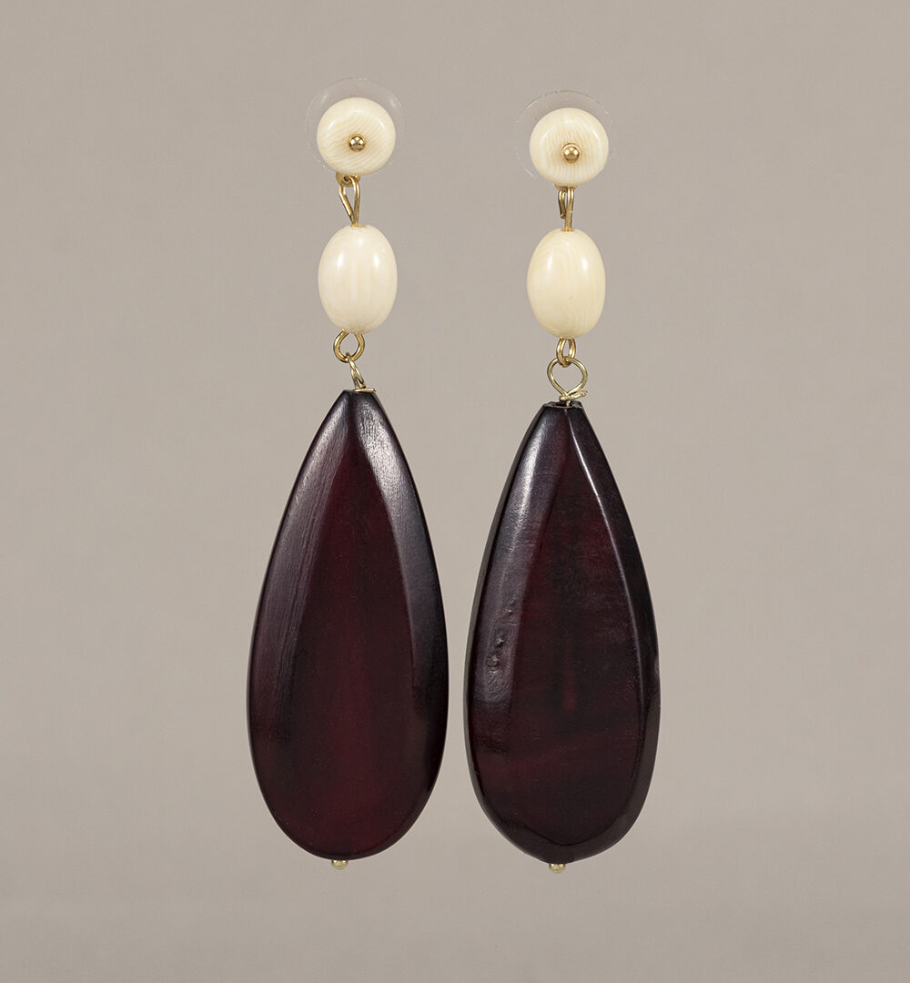 Pendientes Flamenca Largos Granate