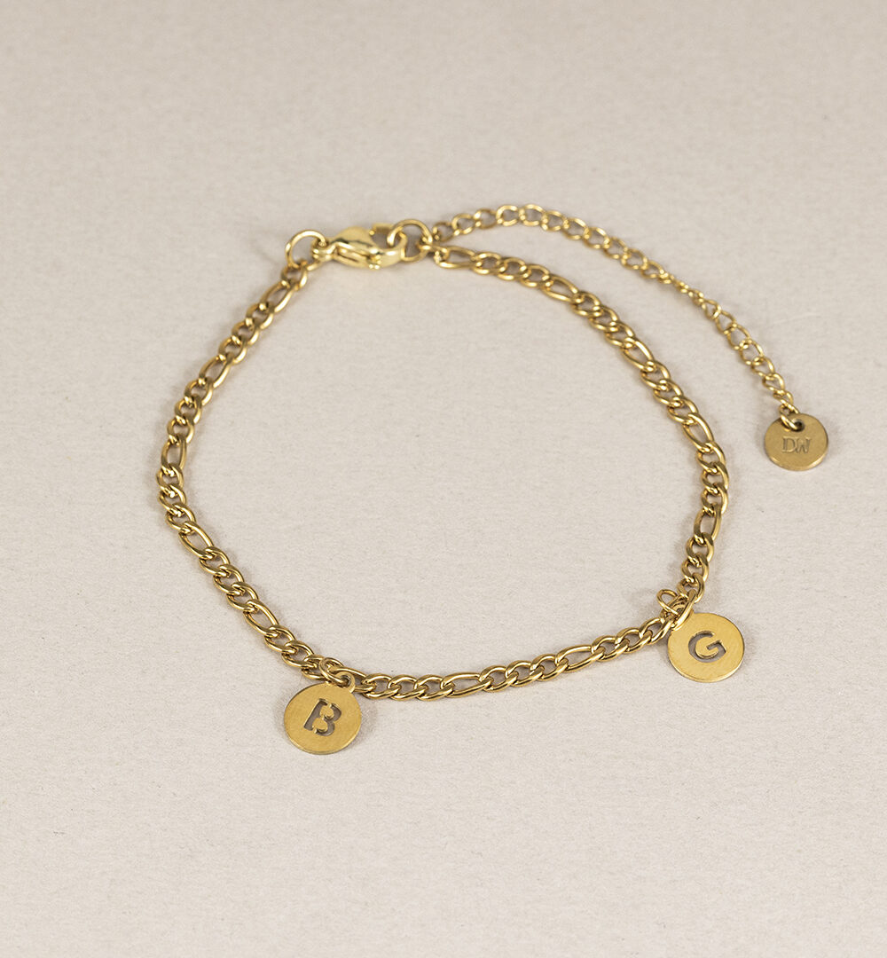 Pulsera Cartier personalizada con 2 iniciales