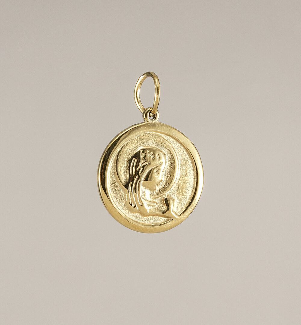 Charm Medalla virgen niña