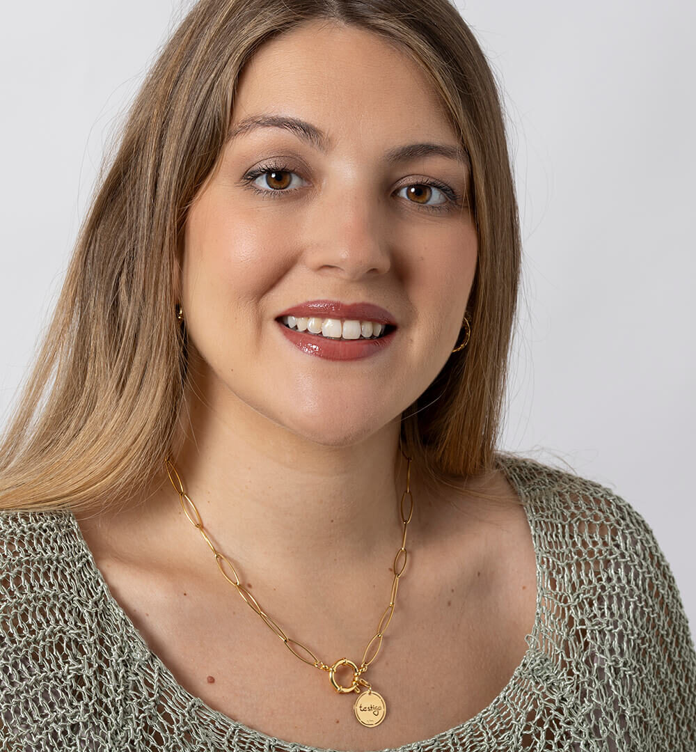 Charm medalla oro calada Testigo