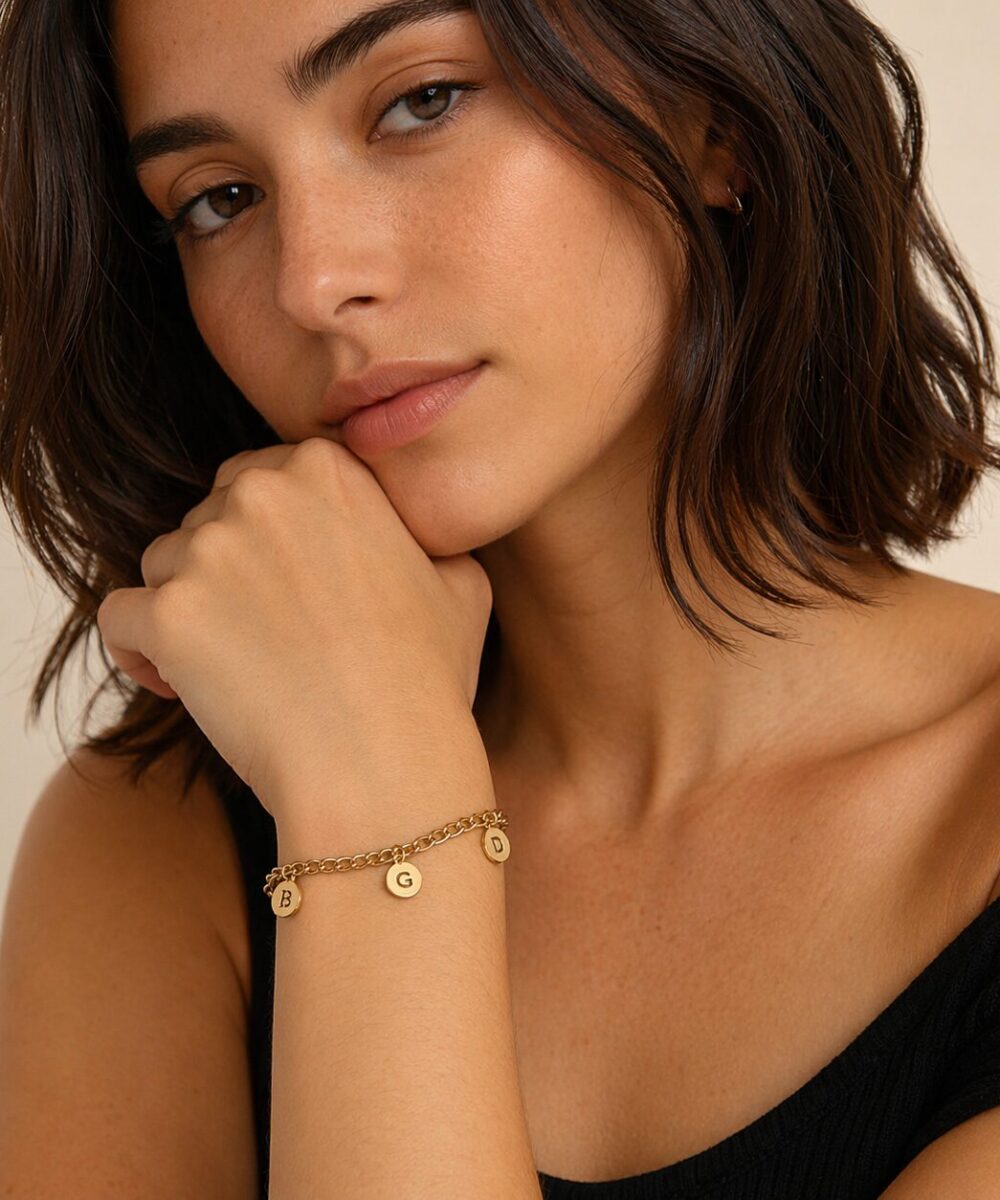 Pulsera Cartier personalizada con 2 iniciales