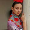 Flor flamenca Peonía fresa
