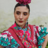 Flor flamenca Peonía marsala