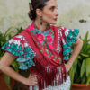 Flor flamenca Peonía marsala