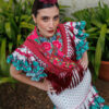 Flor flamenca Peonía marsala