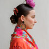 Flor flamenca Peonía mora clara
