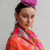 Flor flamenca Peonía mora clara