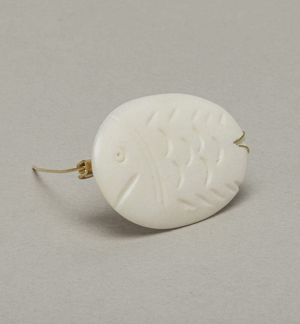 Broche hueso Pez