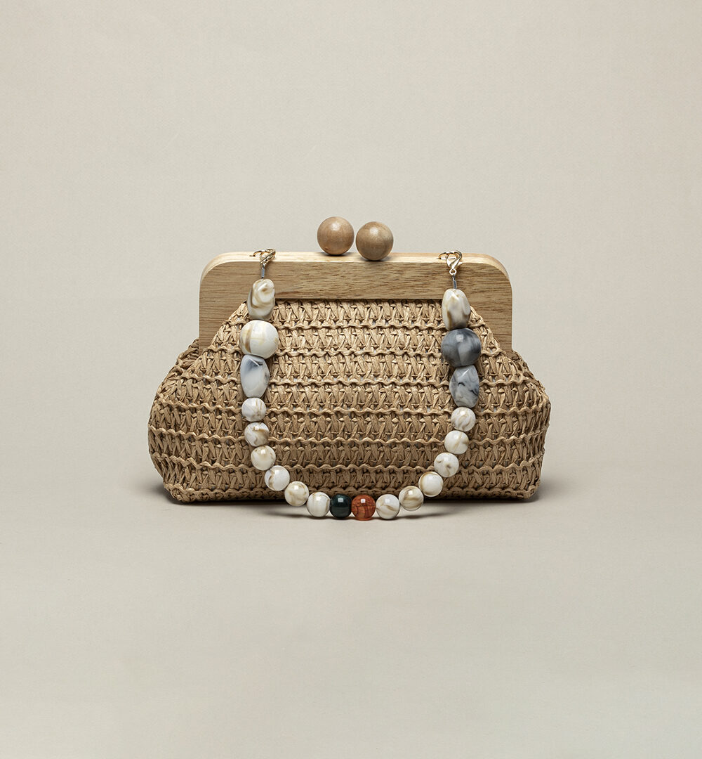 Bolso de mano rafia Capri