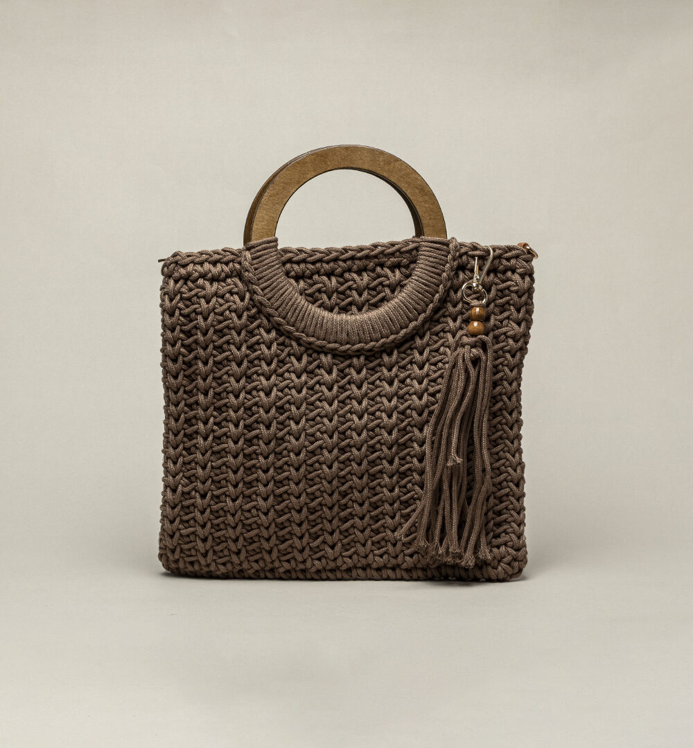 Bolso trenzado madera Siena