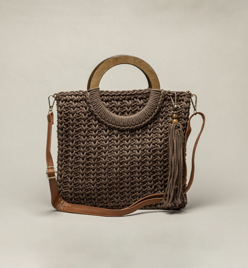 Bolso trenzado madera Siena
