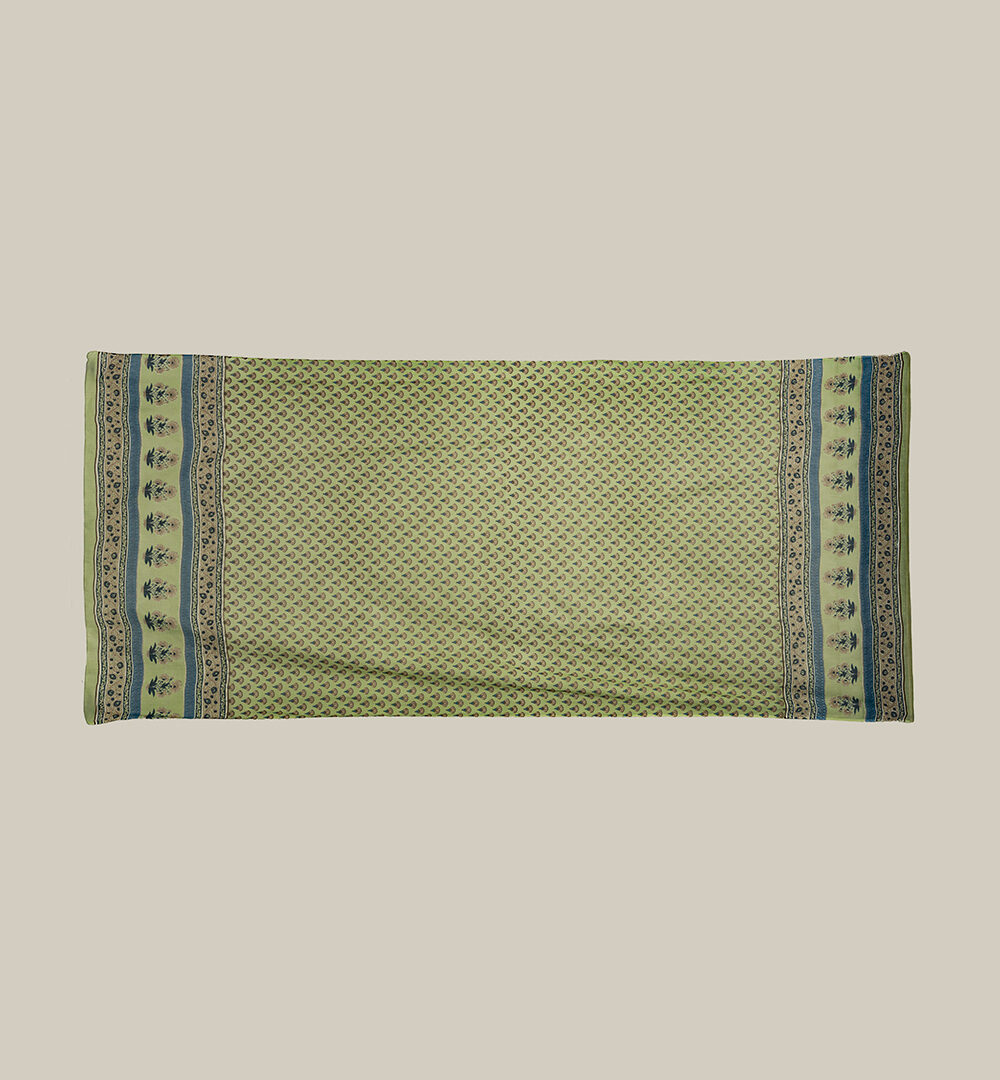 Pareo algodón India verde agua