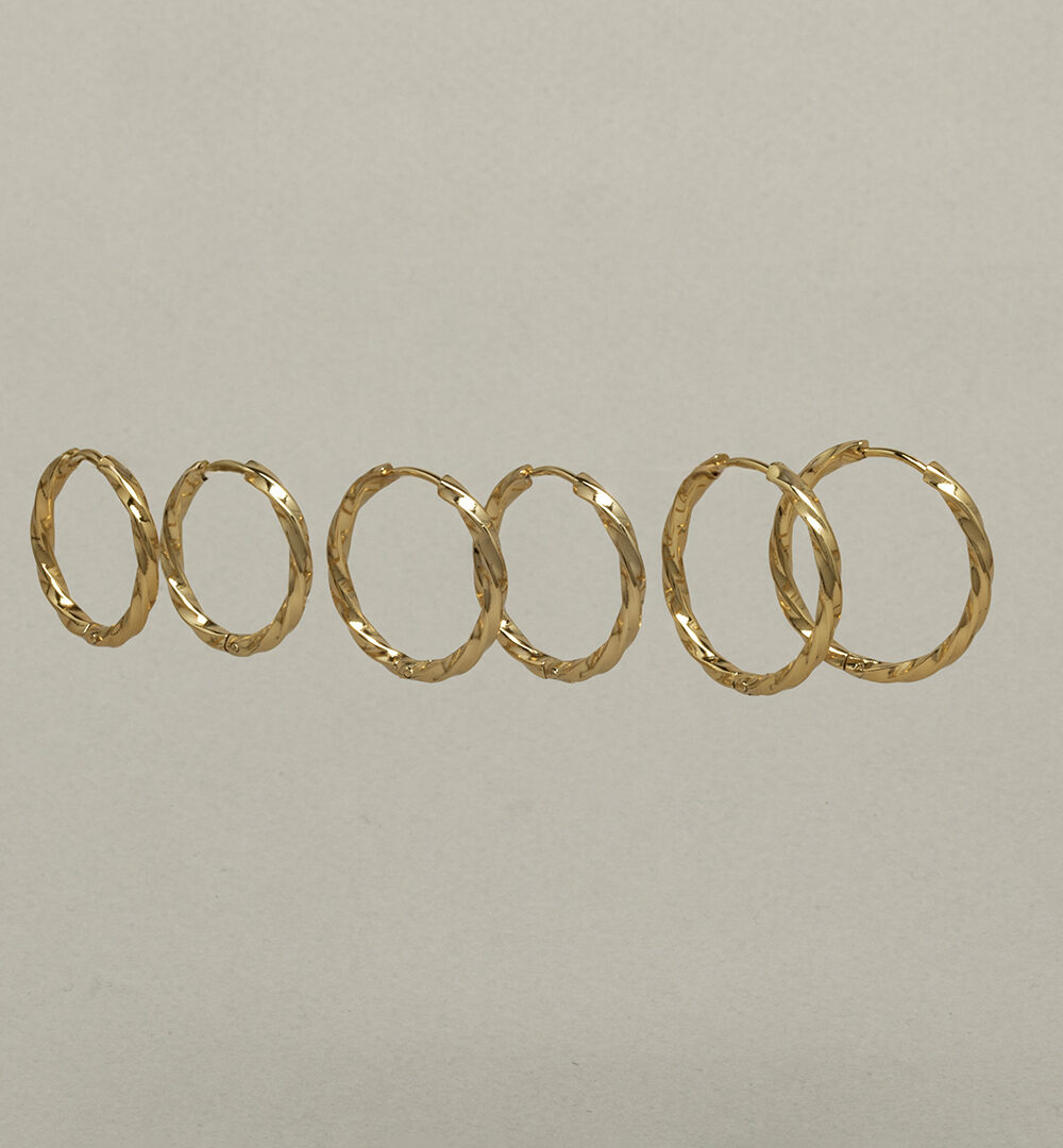 Pendientes aro Martelé
